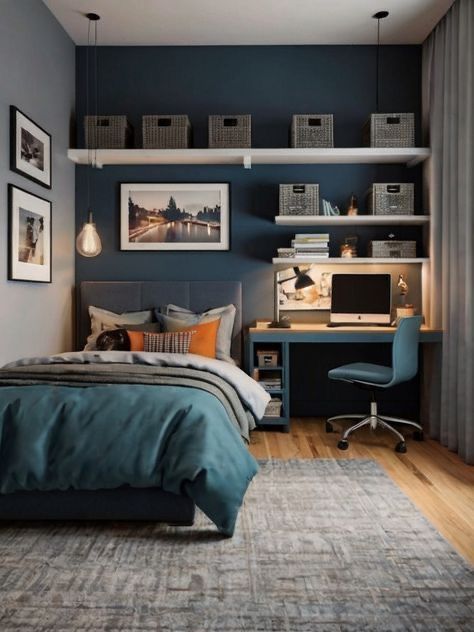 40 Teenage Boys Bedroom Ideas for Stylish & Cool Spaces - placeideal.com