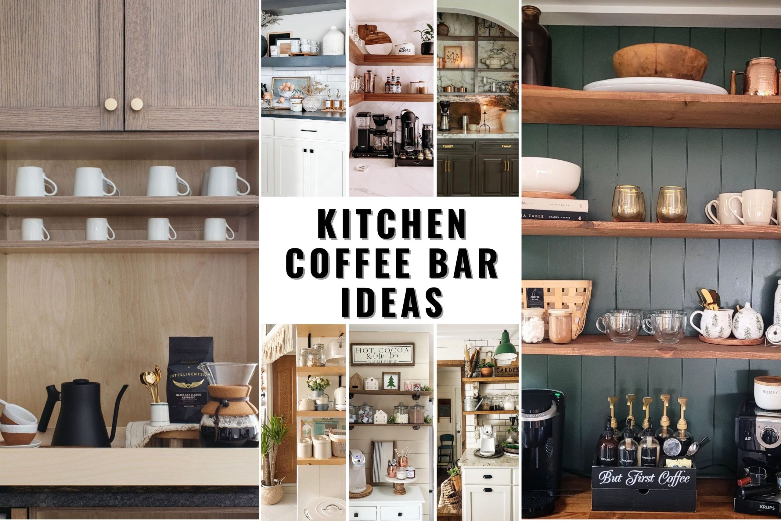 36 Inviting Kitchen Coffee Bar Ideas for Your Home Oasis - placeideal.com