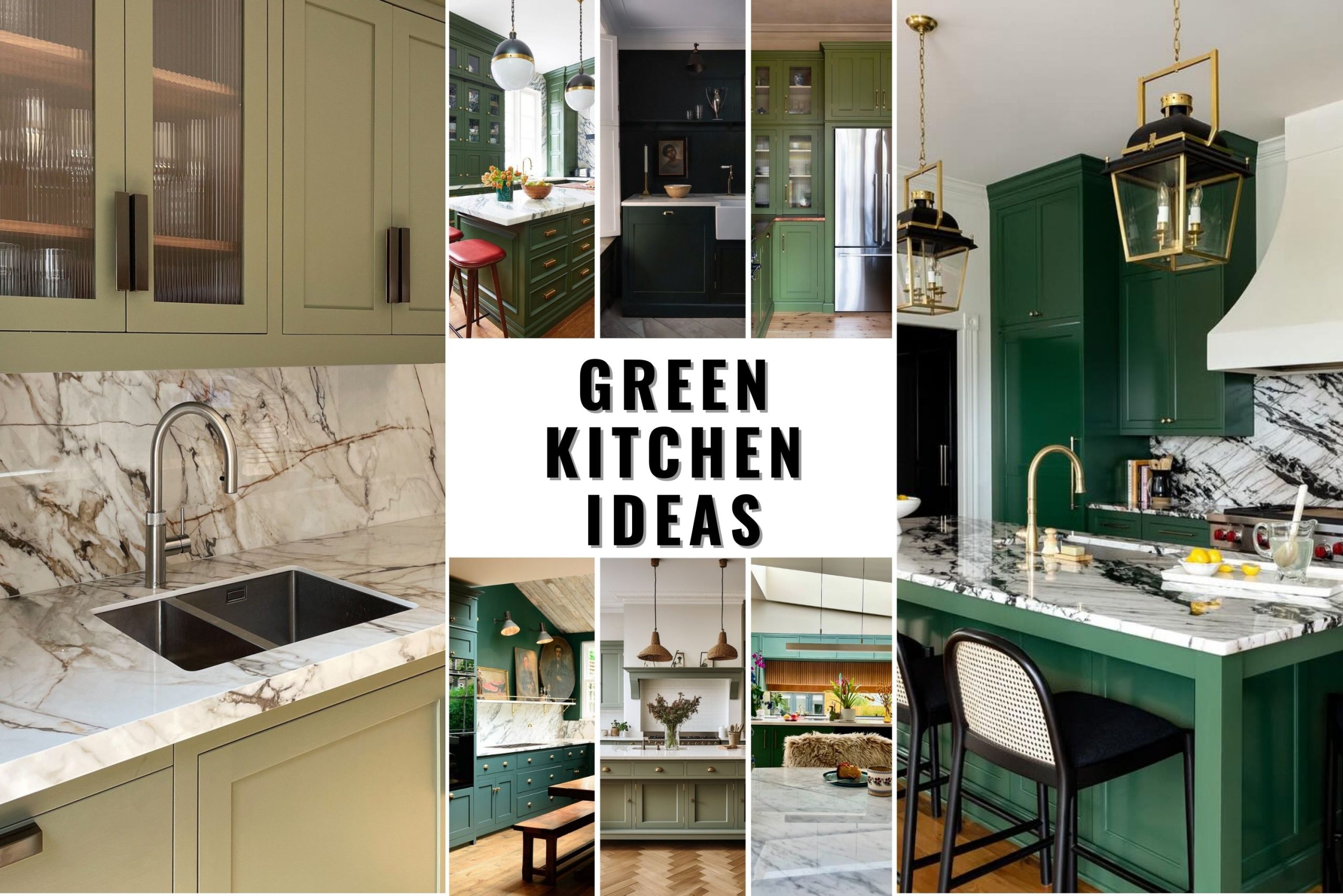 32 Lush Green Kitchen Ideas for a Fresh, Modern Home Update ...