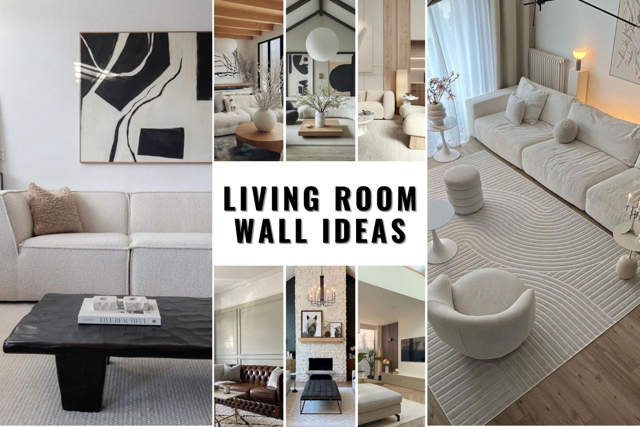 34 Creative Living Room Wall Ideas for Stylish Home Decor