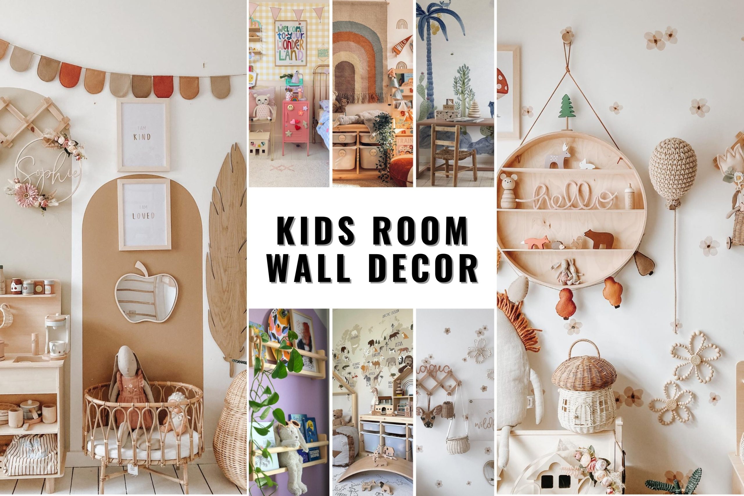 32 Creative Kids Room Wall Decor Ideas for Magical Spaces - placeideal.com