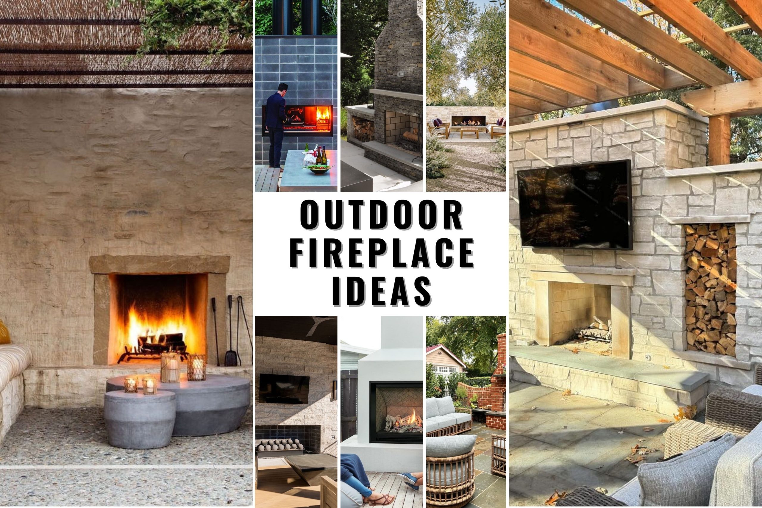 39 Outdoor Fireplace Ideas: Rustic Charm to Contemporary Elegance ...