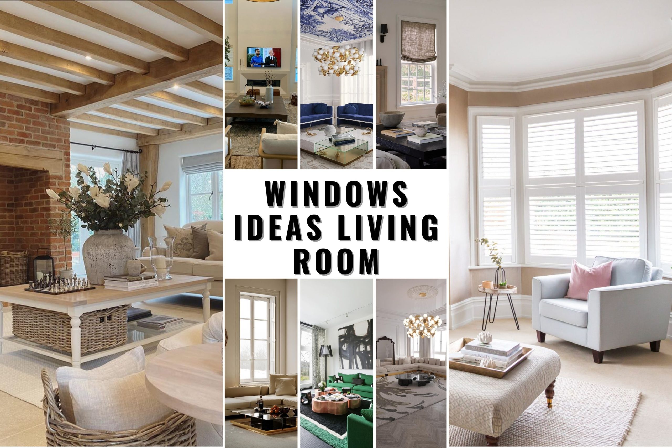 28 Windows Ideas for Living Rooms Enhance Style and Functionality