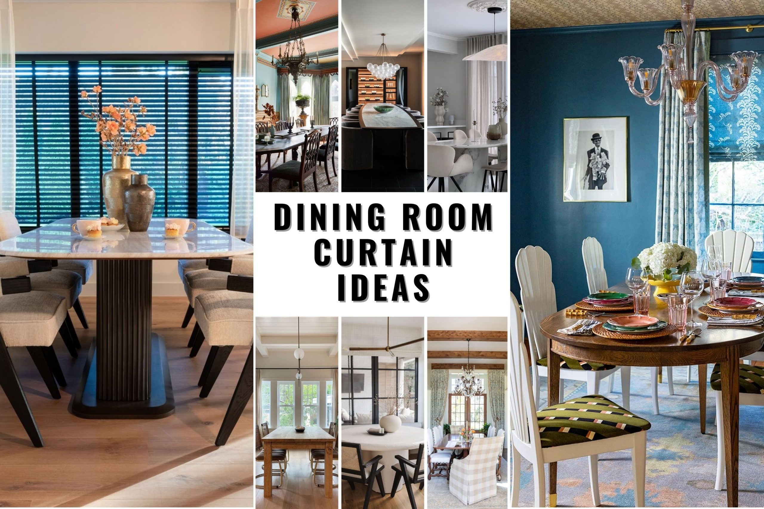 Explore 28 Top Dining Room Curtain Ideas to Refresh Your Home's Style ...