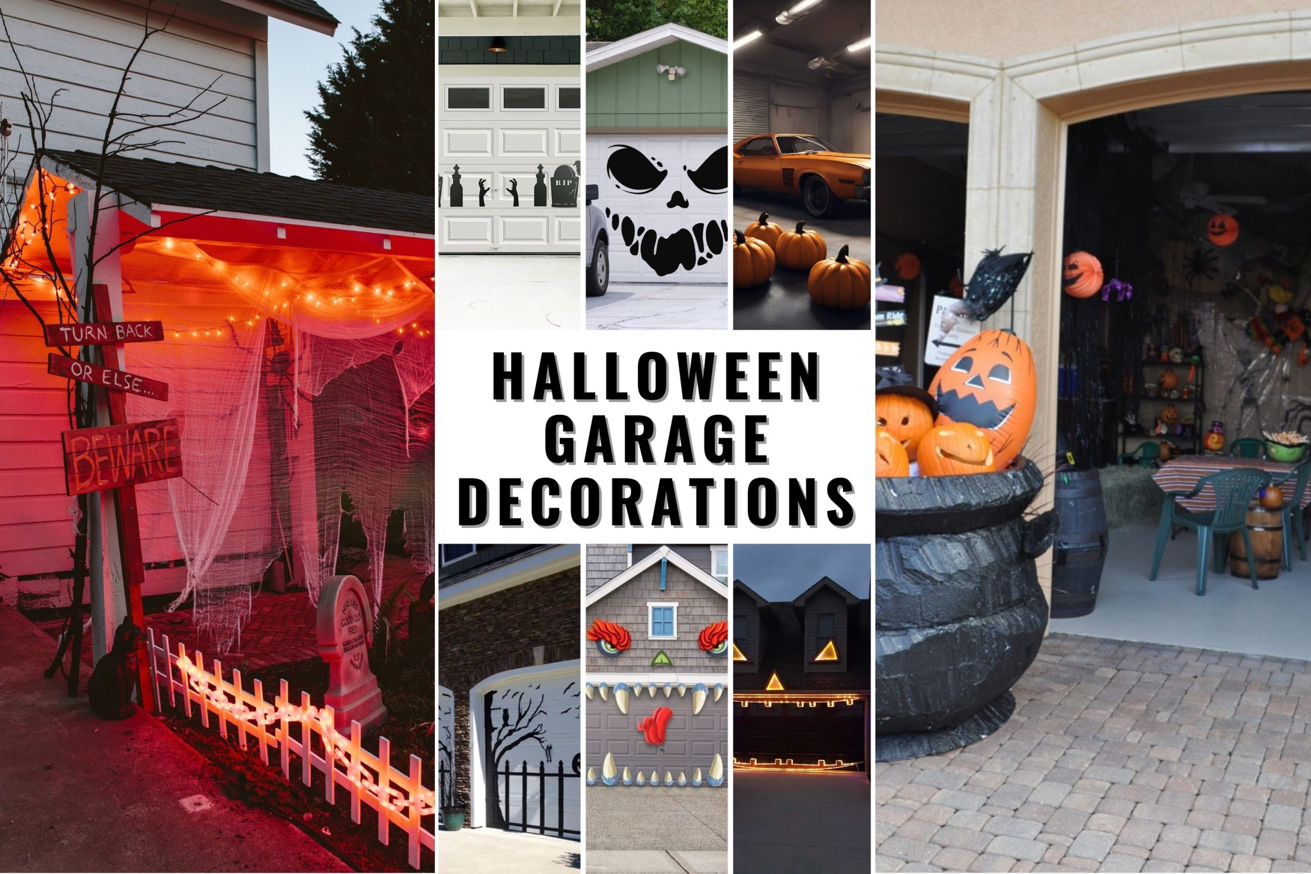 28 Spooky and Easy Halloween Garage Decorations That Will Impress Your