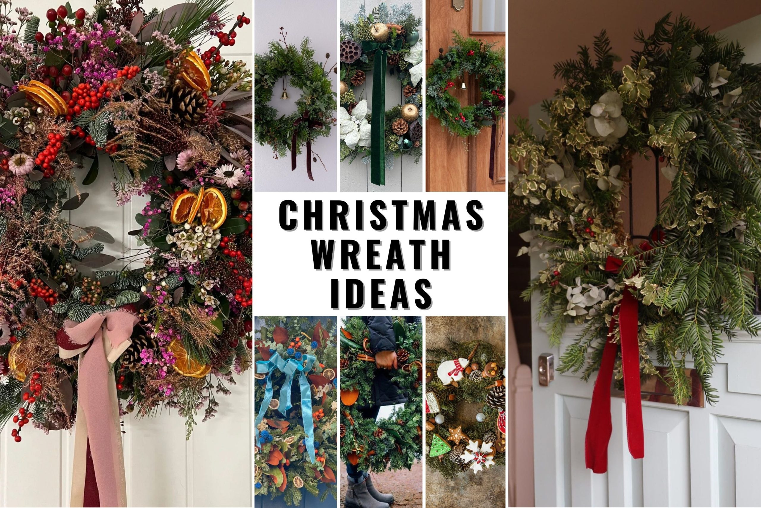 34 Christmas Wreath Ideas to Elevate Your Home Decor - placeideal.com