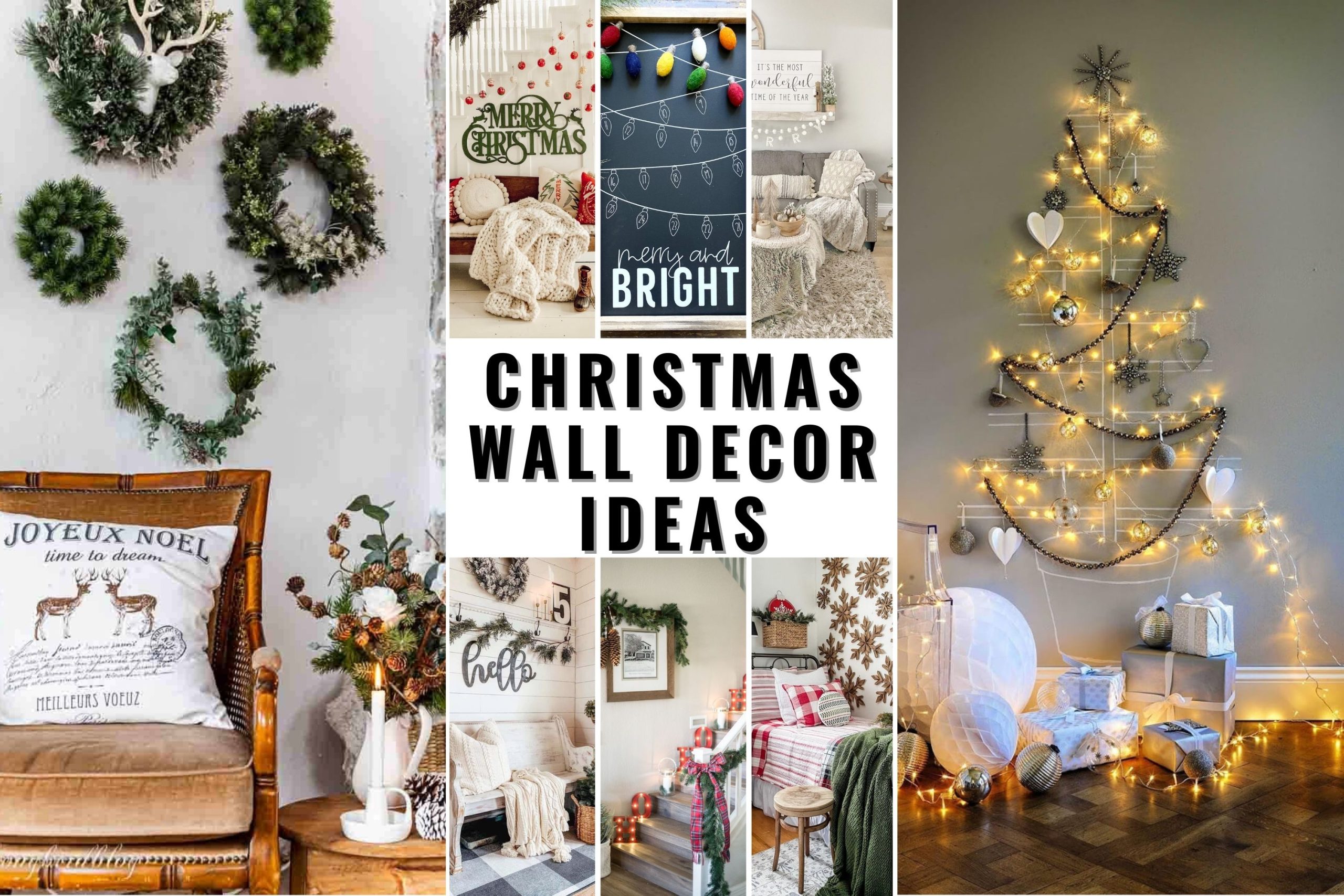 28 Christmas Wall Decor Ideas That Will Transform Your Home for the