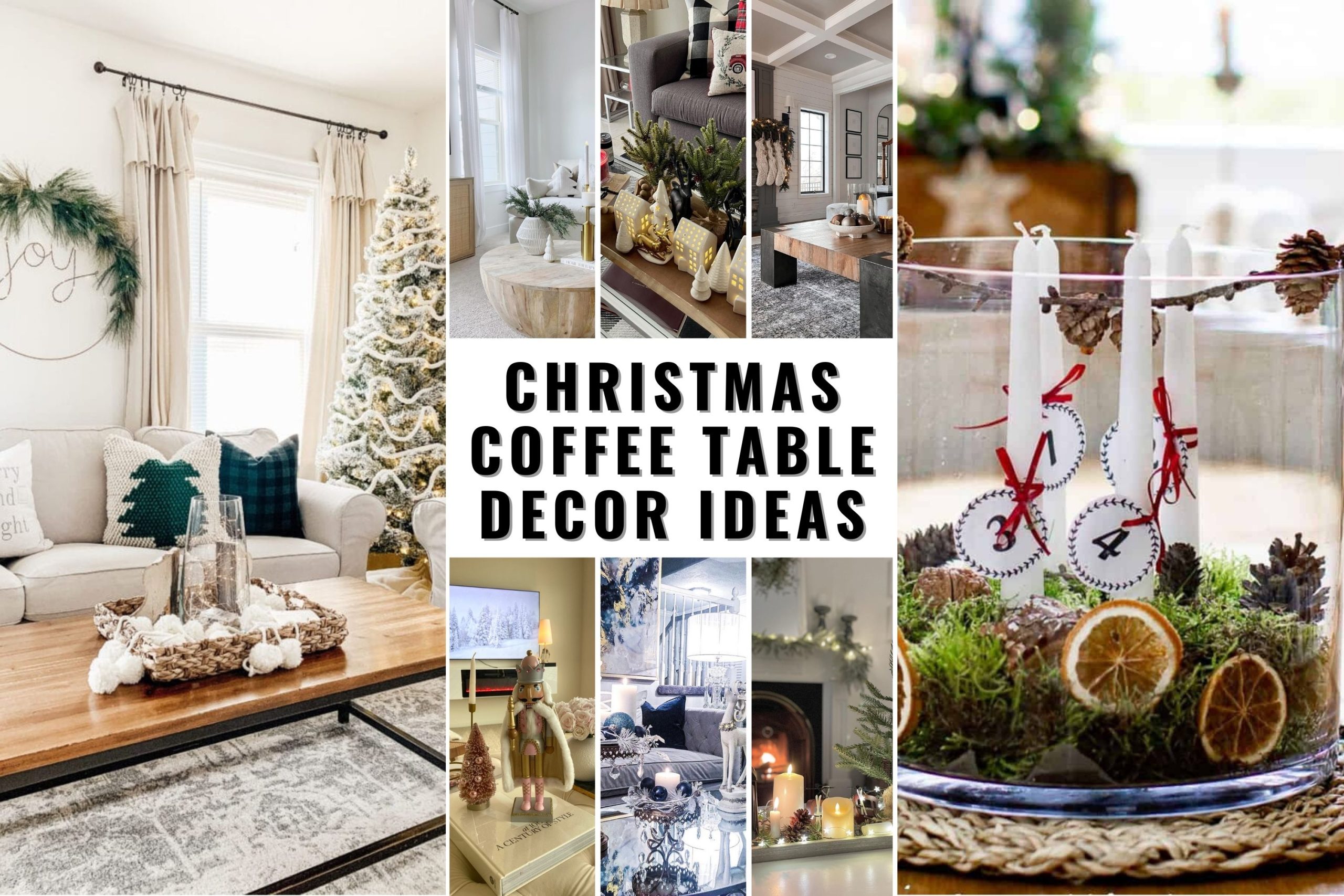 Transform Your Space: 24 Christmas Coffee Table Decor Ideas to Elevate
