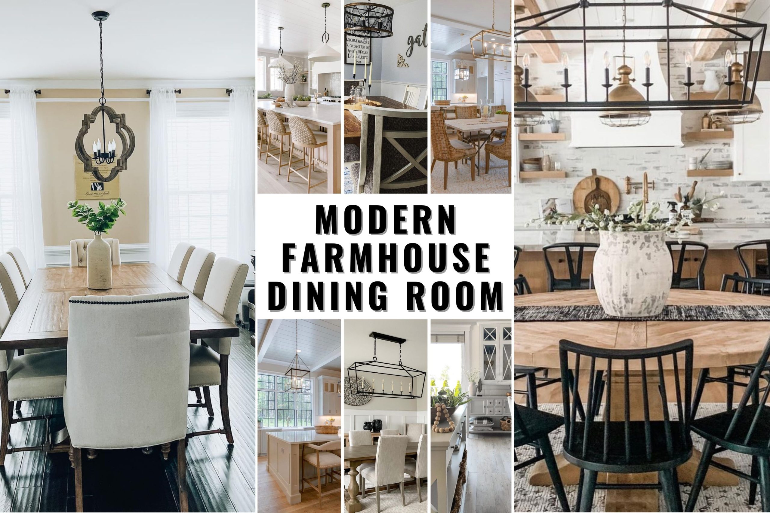 30 Modern Farmhouse Dining Room Ideas for a Cozy and Stylish Home ...