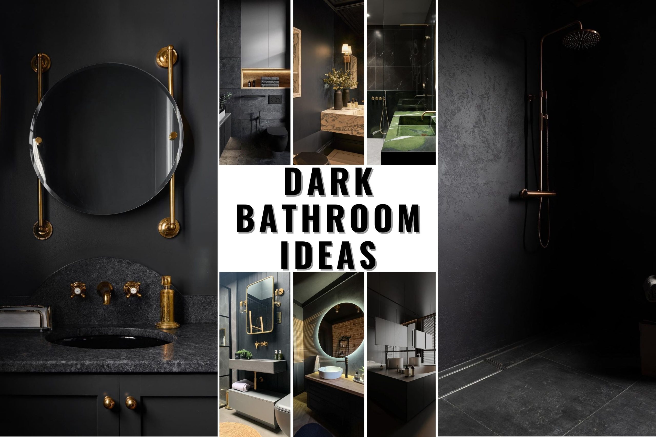 25 Dark Bathroom Ideas: Inspiration for Modern Bathroom Design in Dark ...