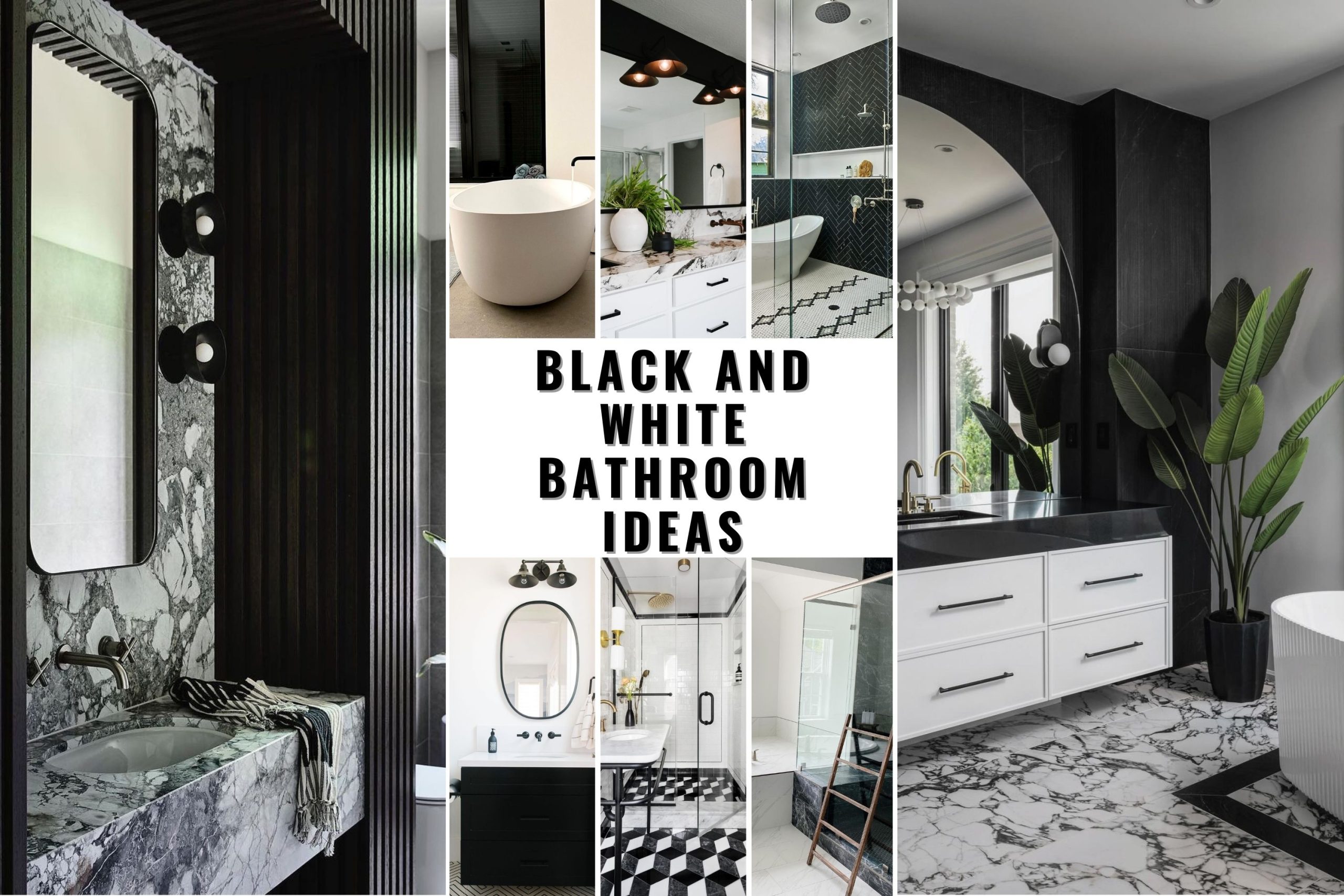 35 Black and White Bathroom Ideas: Stylish and Modern Designs for Every ...