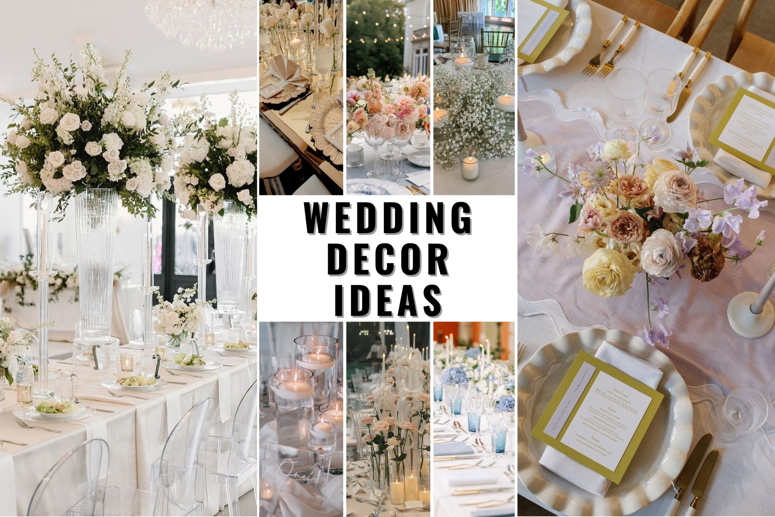 25 Wedding Decor Ideas for Stunning, Elegant, and Budget-Friendly Celebrations - placeideal.com