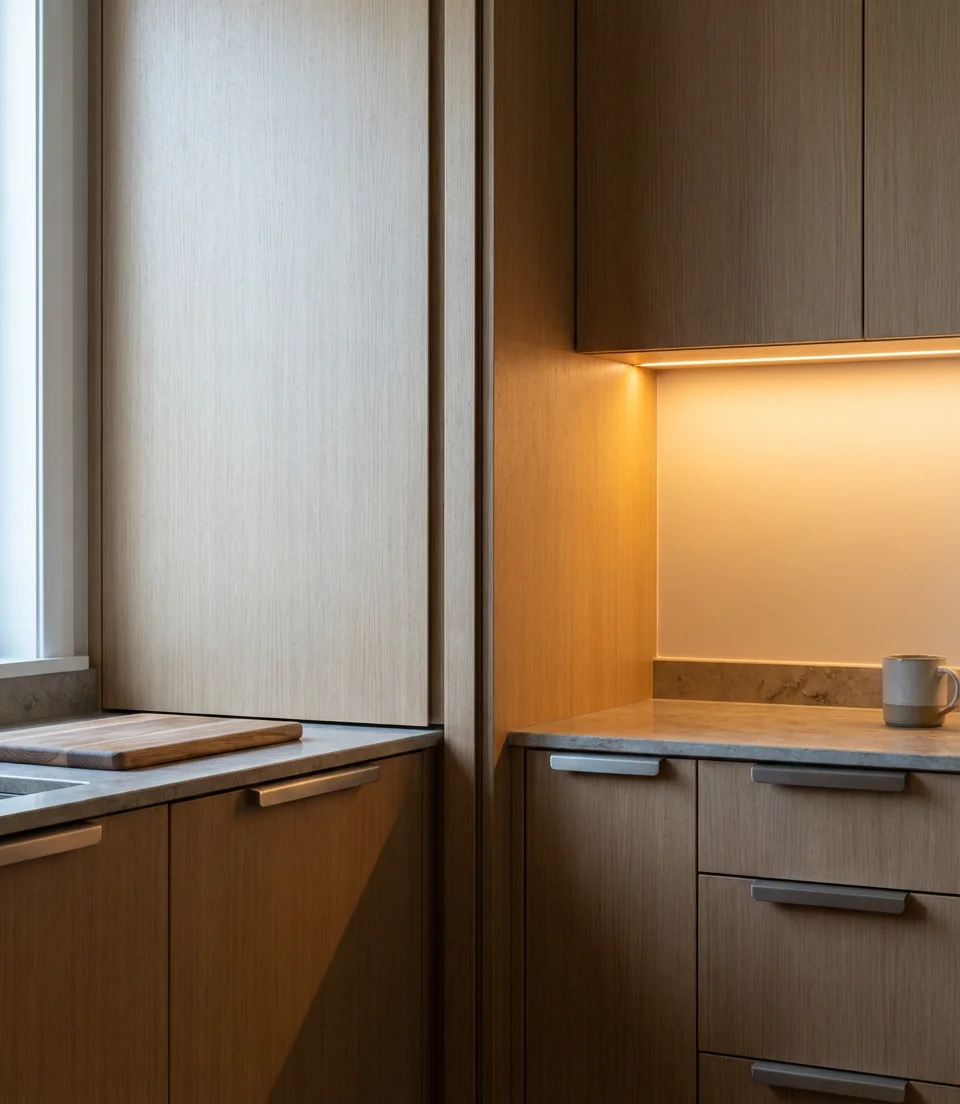 Corner Pantry Design Ideas in an L-Shaped Kitchen 2