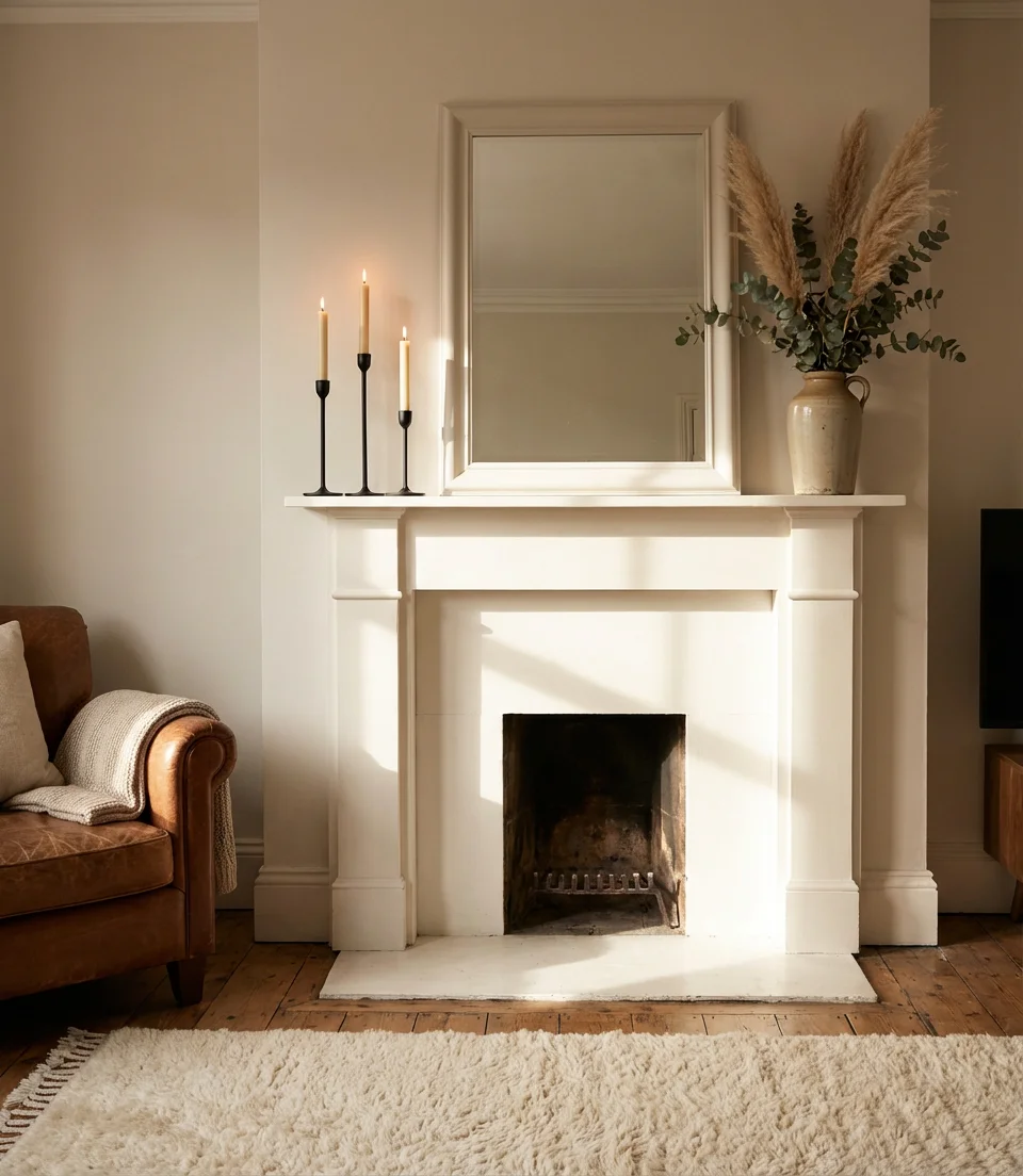 Fireplace Mantel Shelf Styling Ideas 1