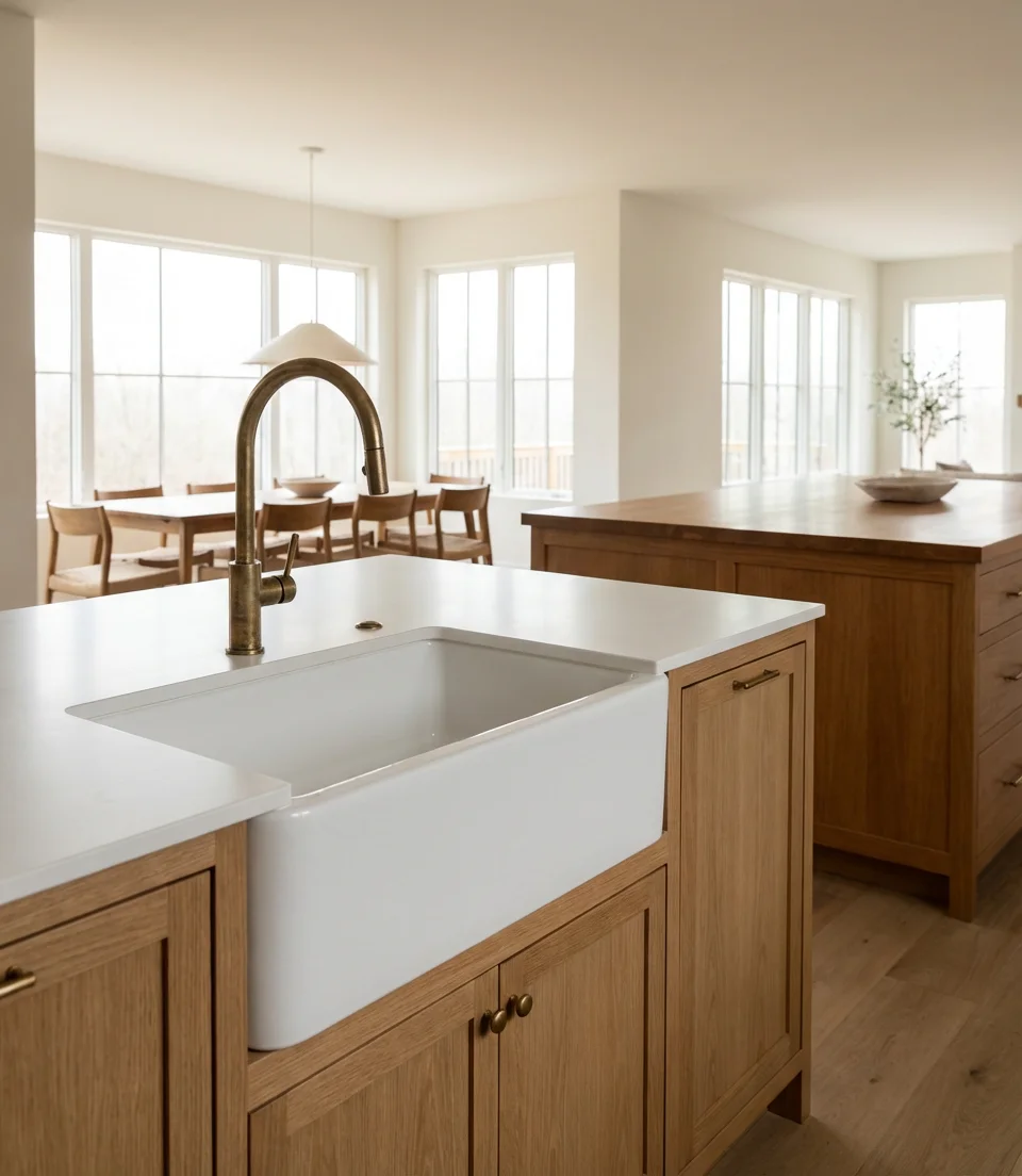 Large Single Bowl Sink for Open Kitchen Living 1