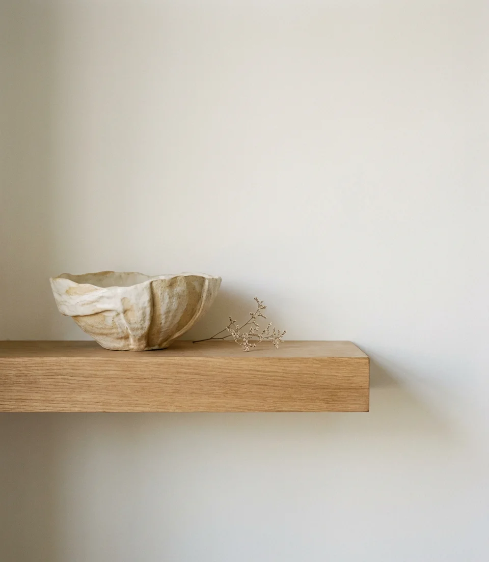 Minimalist Floating Shelf Arrangement 2