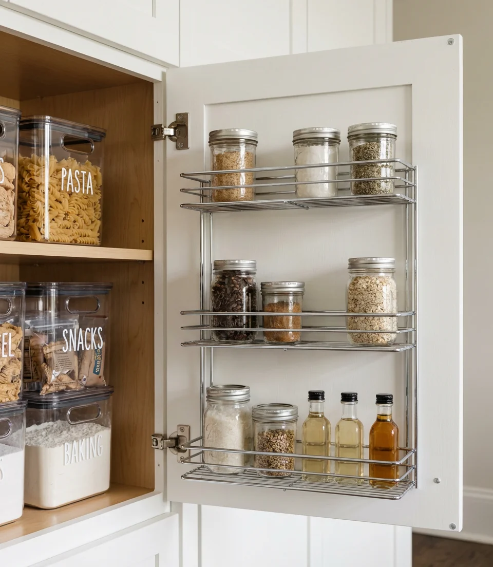 Organization System in a Corner Pantry Cabinet 2