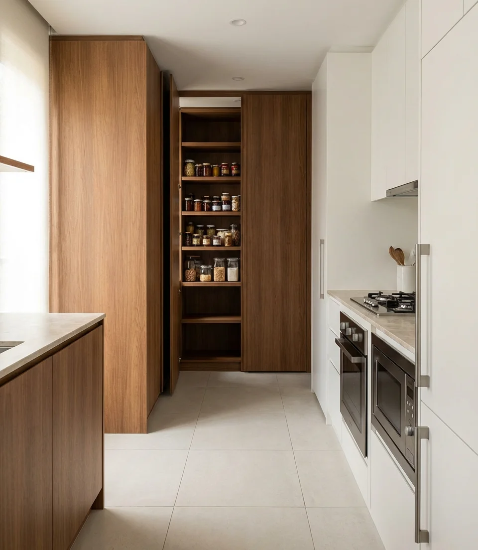 Remodel Ideas for the Corner Pantry in a Galley Kitchen 1