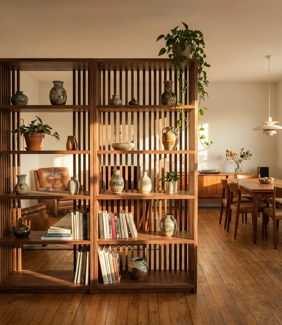 Shelving Unit as a Room Divider 1