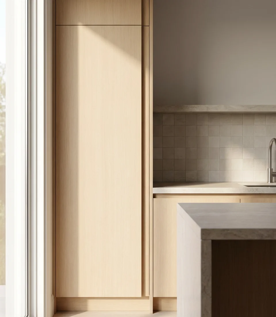 Small Kitchen Corner Pantry With a Pull-Out Column 2