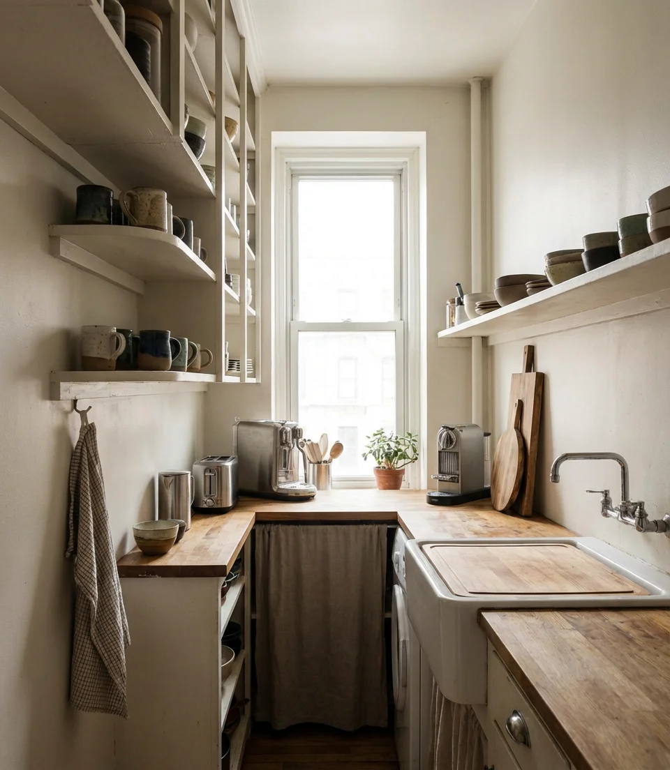 Small Spaces Sink Solutions for Studio and Galley Kitchens 2