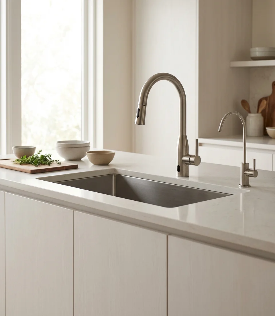 Smart Sink with Touchless Technology and Built-In Filtration 1