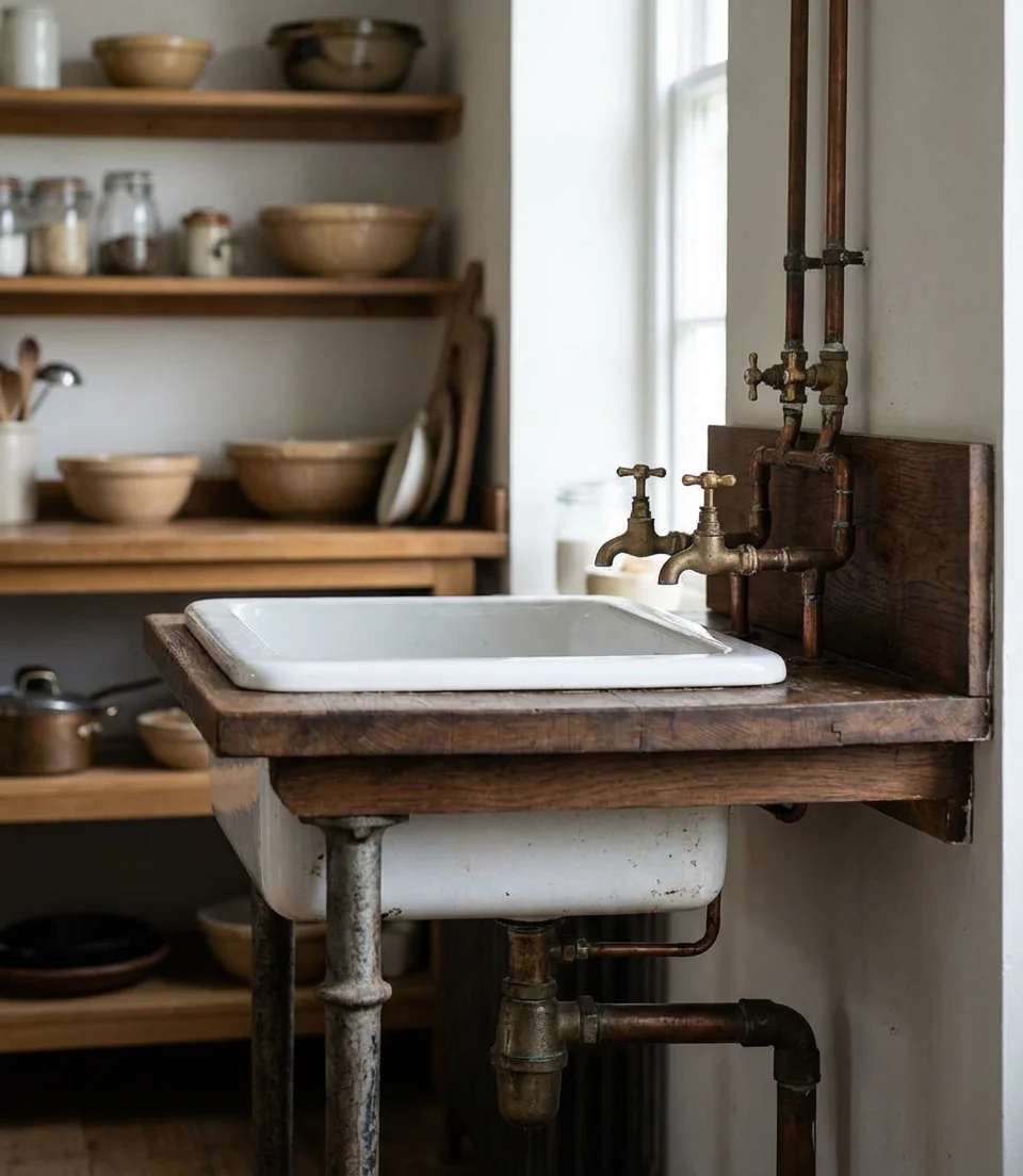 Unfitted Kitchen with a Freestanding Sink Unit 2