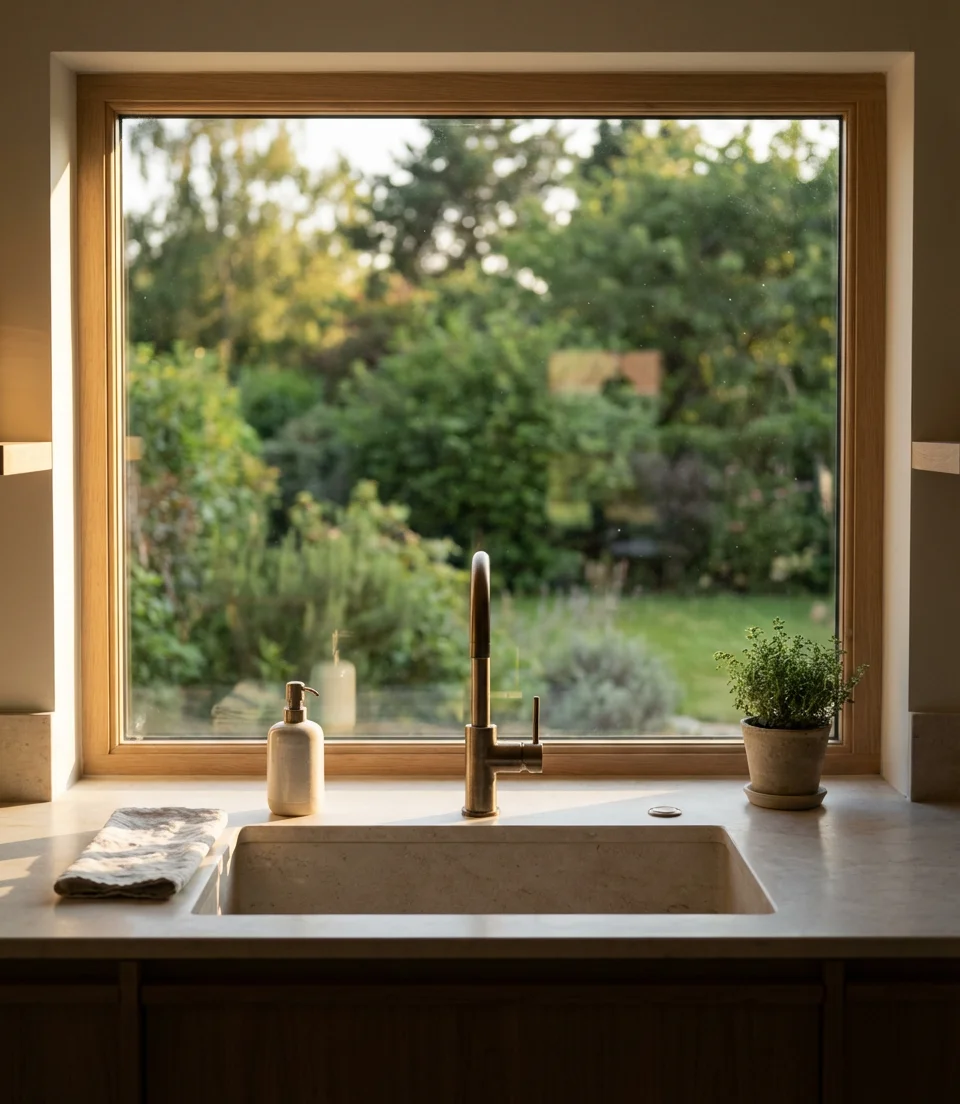 Window Over the Sink with Garden Views 2