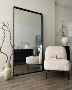 35 Trending Standing Mirror Decorating Ideas for Modern Homes ...