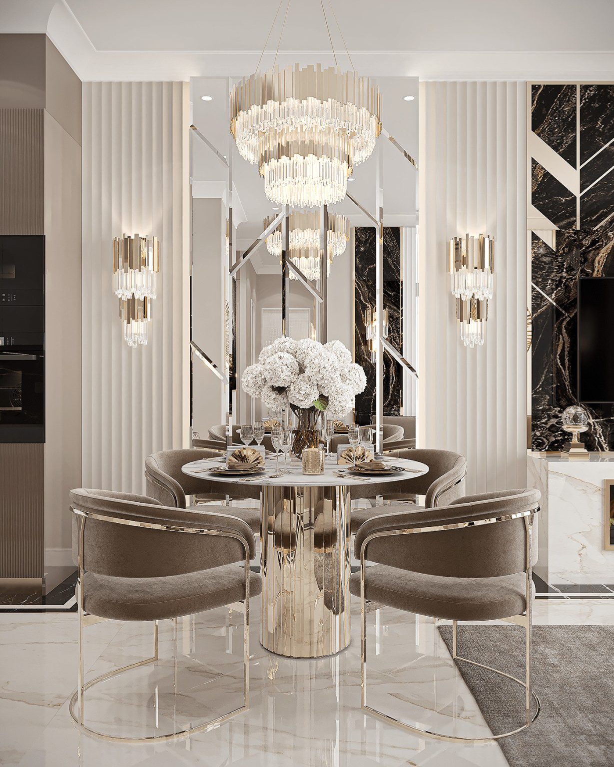 31 Unique Ways to Enhance Your Dining Room with Mirrors - placeideal.com