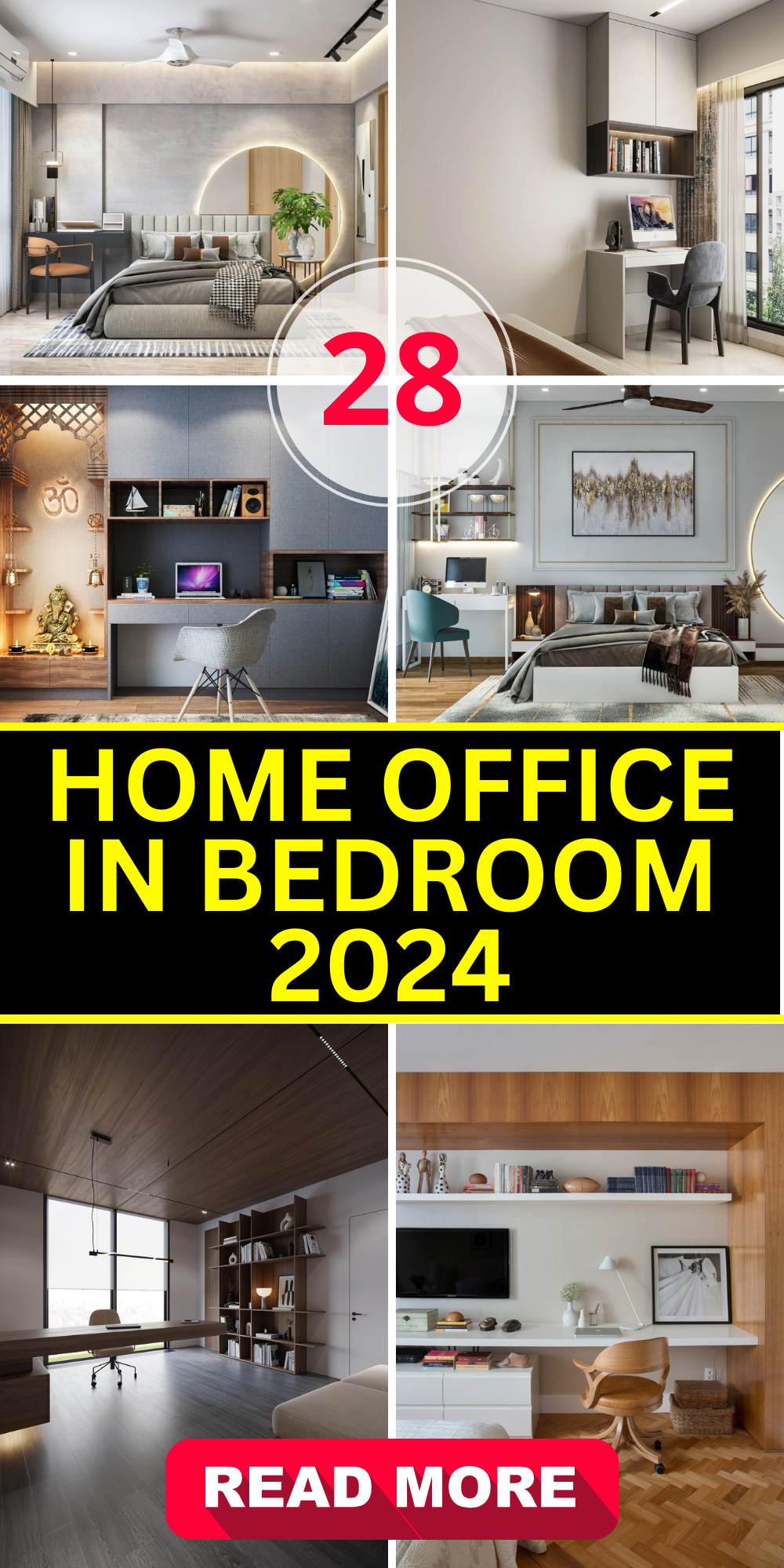 28 Inspiring Home Office in Bedroom Designs for Maximized Space ...