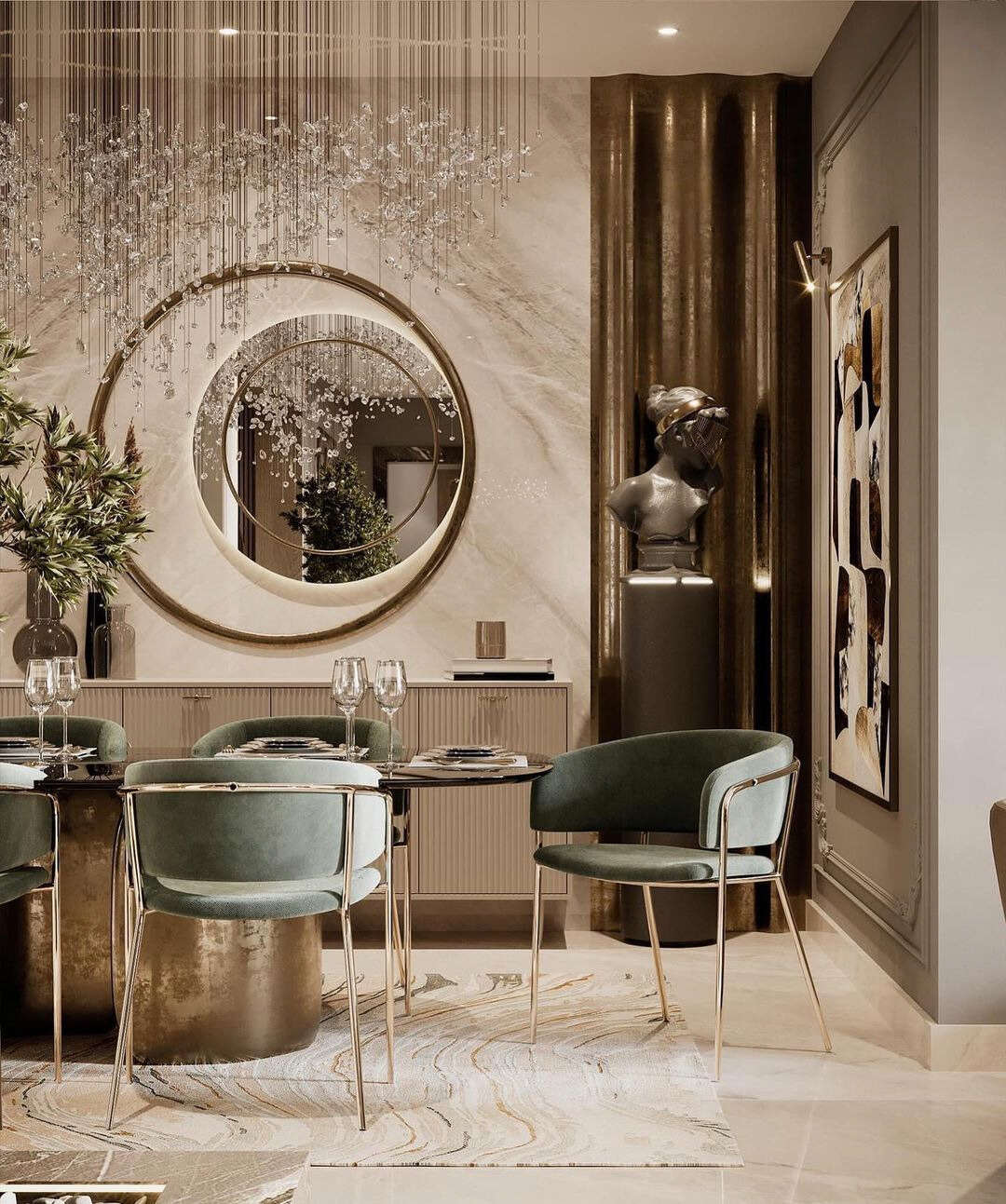 31 Unique Ways to Enhance Your Dining Room with Mirrors - placeideal.com