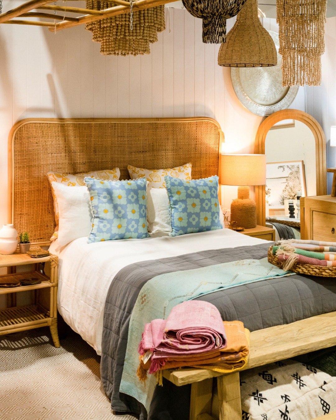 View of 35 Moroccan Bedroom Decor Ideas: 2025's Top Boho Chic Trends ...