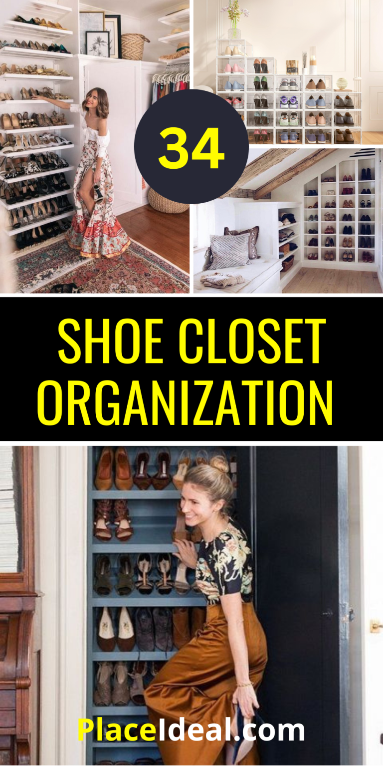 34 Shoe Closet Organization Ideas for Chic & Tidy Spaces - placeideal.com