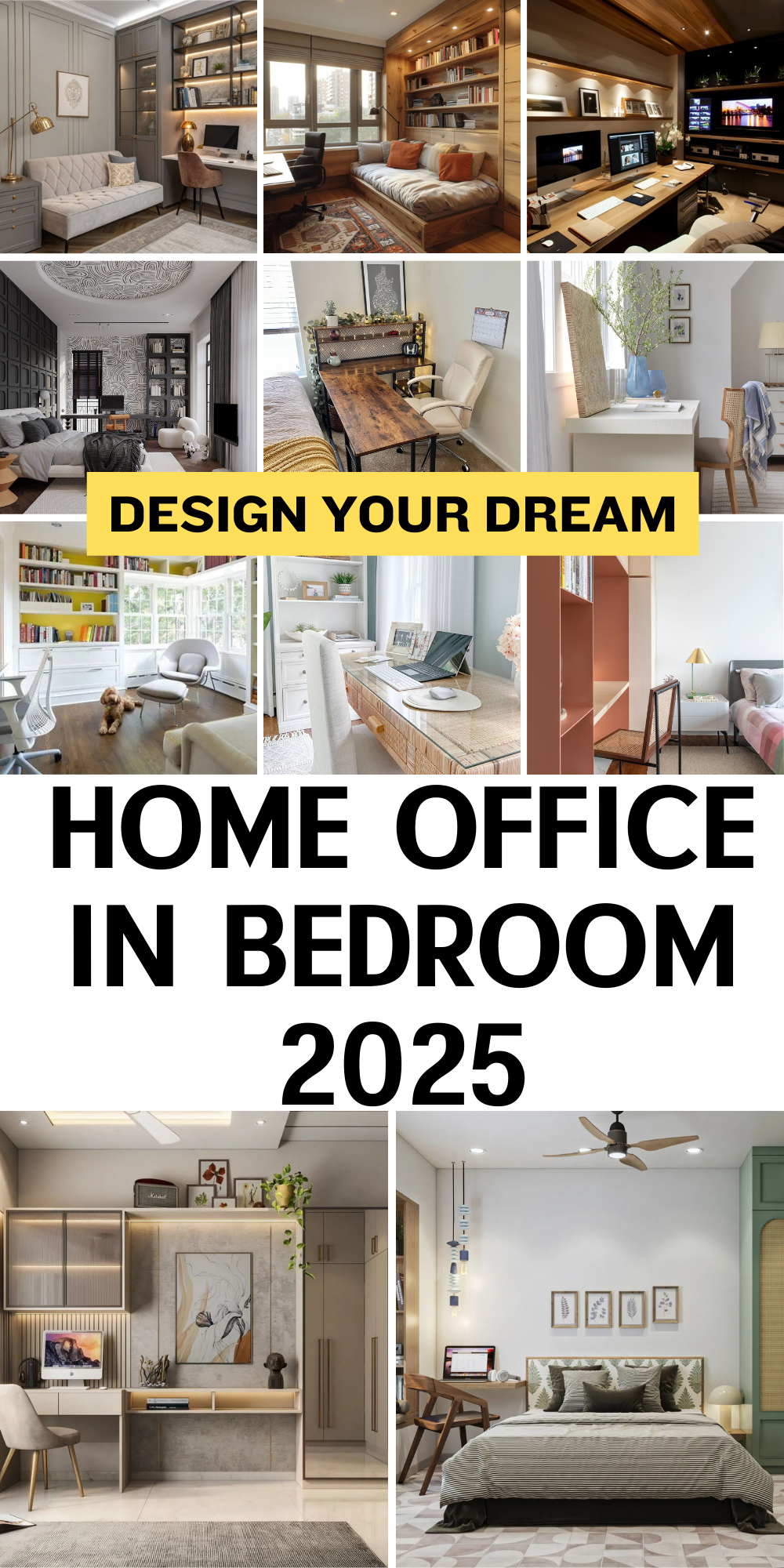 38 Inspiring Home Office in Bedroom Designs for Maximized Space ...