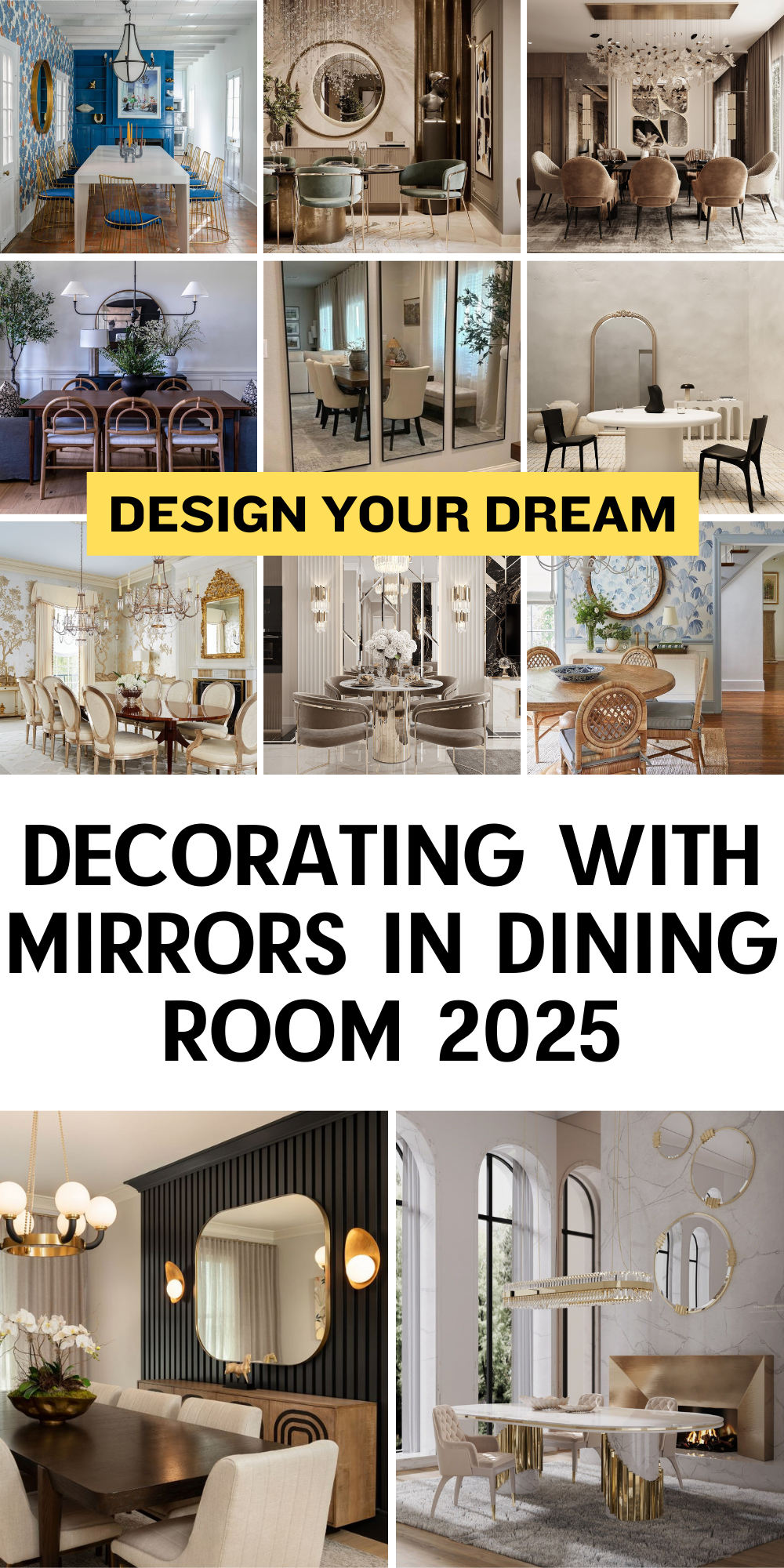 31 Unique Ways to Enhance Your Dining Room with Mirrors - placeideal.com