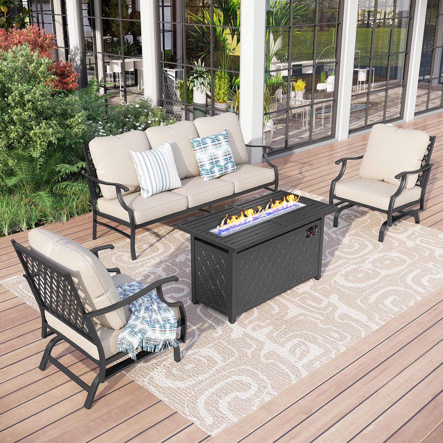 Top 23 Patio Fire Pit Designs 2025 - Modern & Cozy Backyard Ideas ...