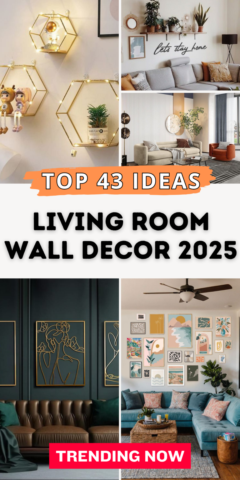 43 Living Room Wall Decor Trends to Refresh Your Space - placeideal.com