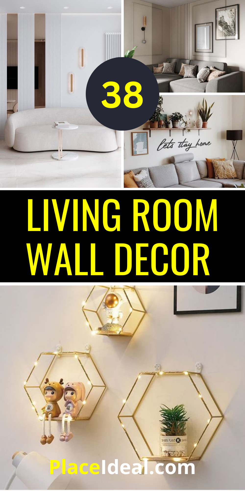 38 Living Room Wall Decor Trends to Refresh Your Space - placeideal.com