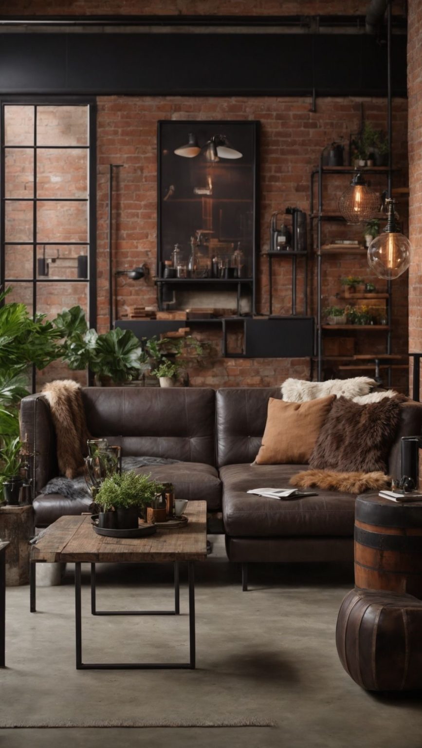 Explore 31 Chic Living Room Ideas Featuring Dark Brown Sofas
