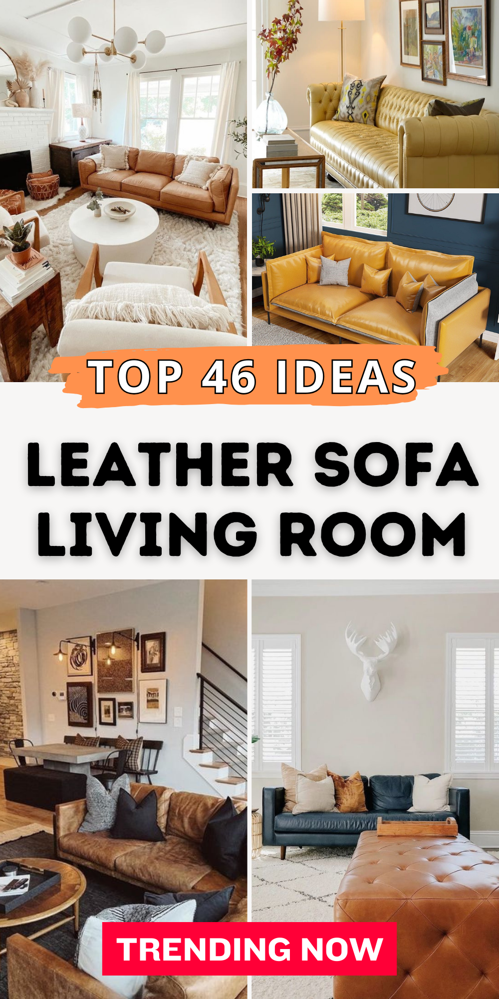 46 Leather Sofa Living Room Ideas for Timeless Elegance | Deco Trends ...
