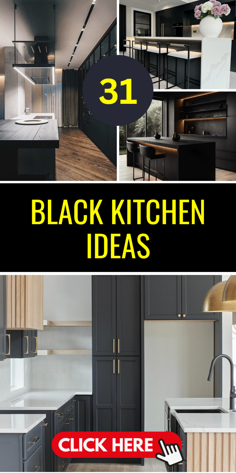 31 Black Kitchen Ideas for Chic & Versatile Cooking Spaces - placeideal.com