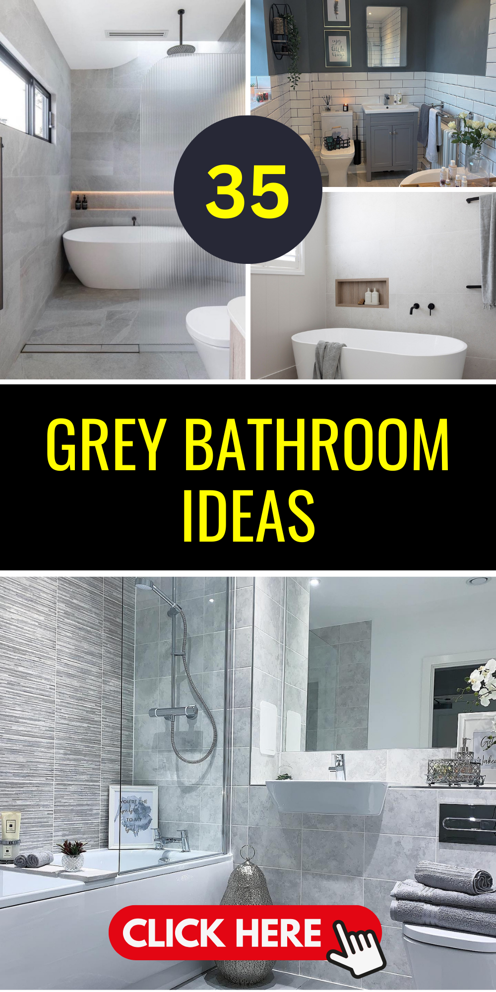 35 Grey Bathroom Ideas Elevate Your Home with Chic Designs
