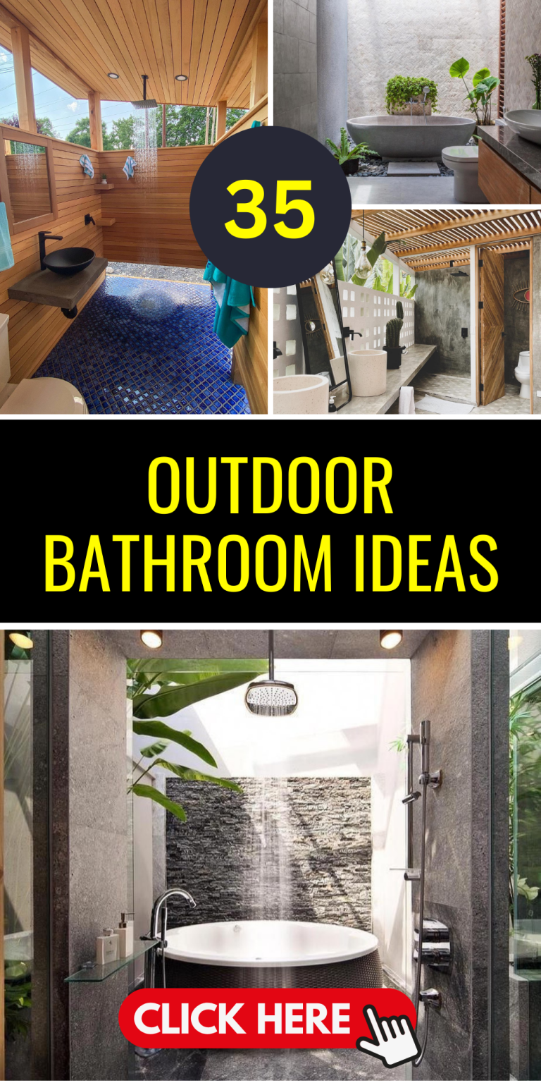 Discover 35 Outdoor Bathroom Ideas for a Blissful Retreat - placeideal.com