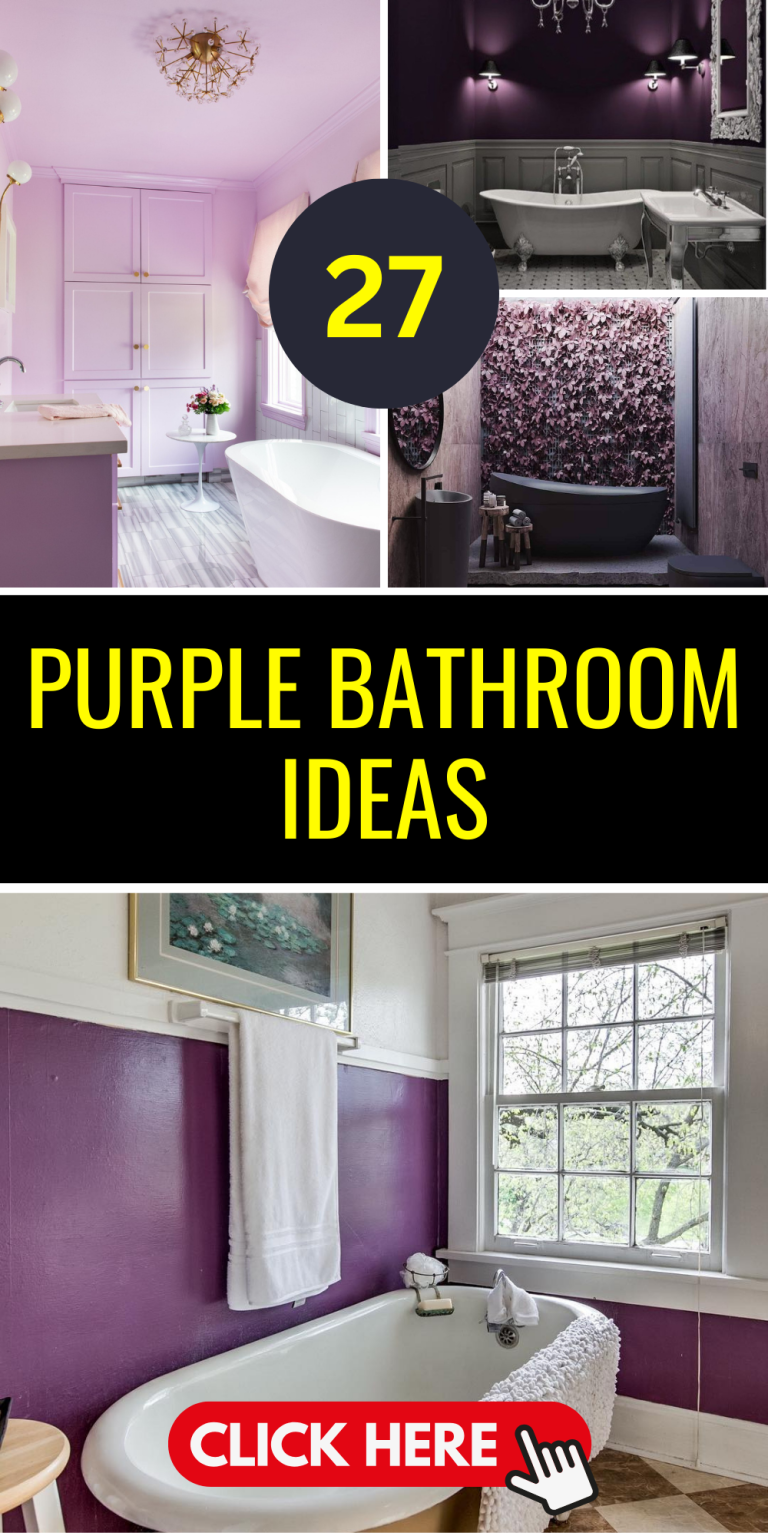 27 Purple Bathroom Ideas to Elevate Your Home's Elegance - placeideal.com