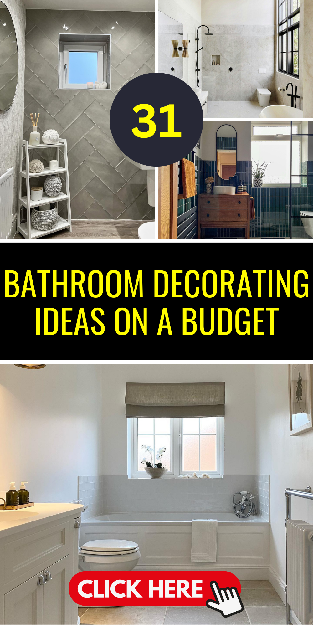 31 Budget-Friendly Bathroom Decor Ideas to Revitalize Your Space ...