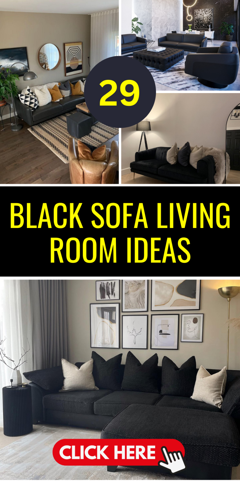 33 Black Sofa Living Room Ideas to Revamp Your Space Comfy and Chic