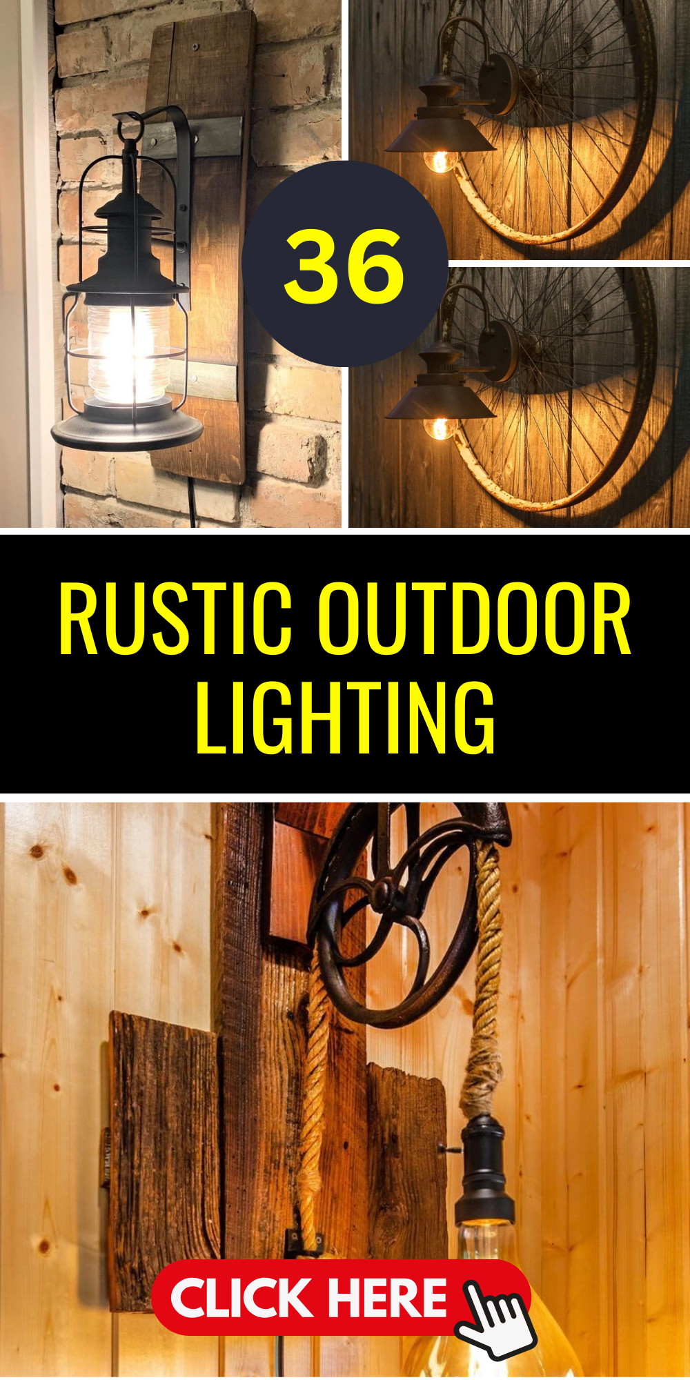 Top 36 Rustic Outdoor Lighting Ideas – Illuminate with Style & Charm ...