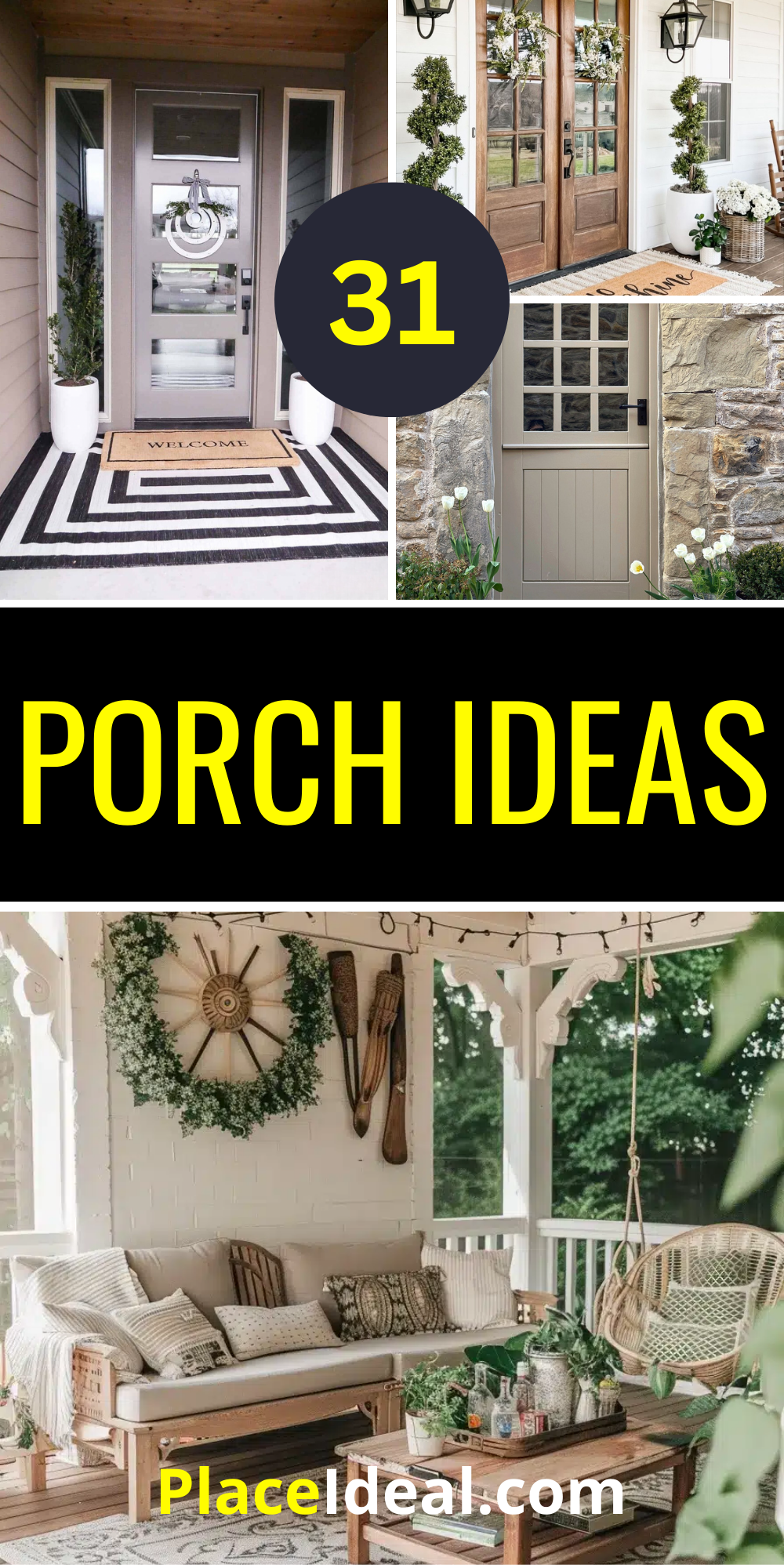 31 Porch Ideas to Revitalize Your Home's Entryway Charm & Style ...