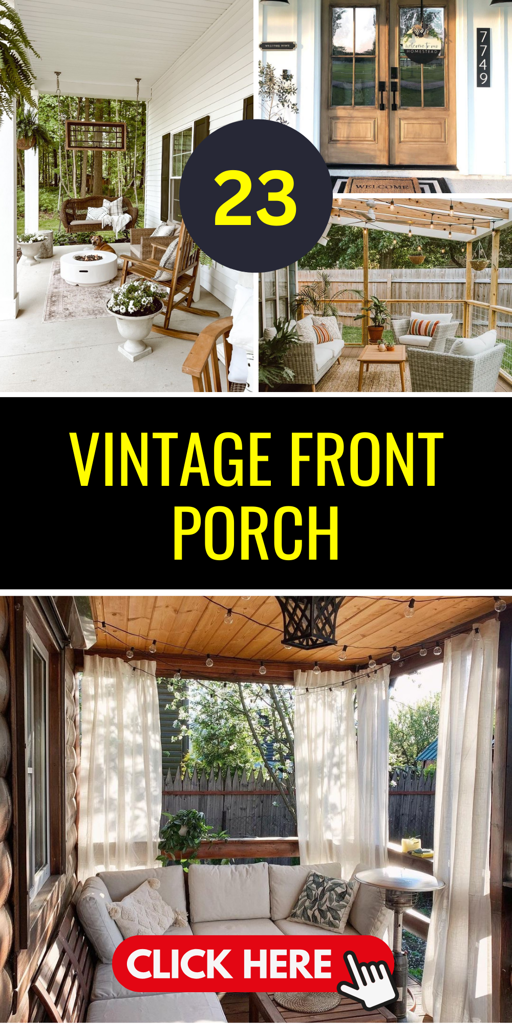 23 Vintage Front Porch Designs That Invite You Home - placeideal.com